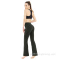 Calças de yoga bootcut preto para mulher